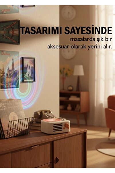 TEKNOKUTUM Taşınabilir Retro Hoparlör, çok Işlevli Kompakt Retro Hoparlör