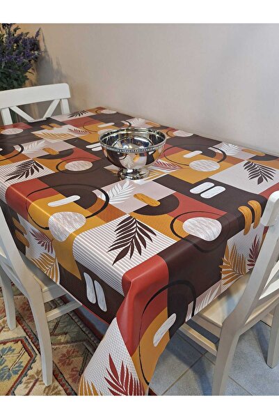 Başak Ev Tekstili Fiber Pvc Tablecloth – Modern, Durable, Wipeable, and Styli...