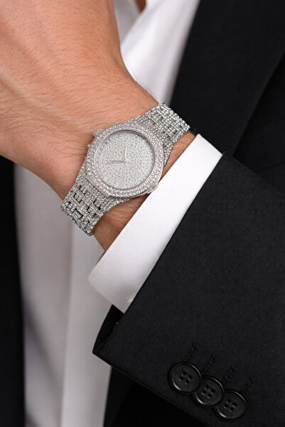 laria jewelry Stoned Iced Out Men's Watch