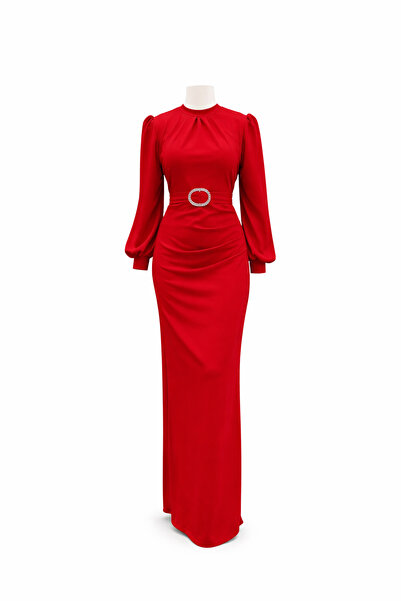 Tarzım Tuba Елегантна рокля с колан и катарама
