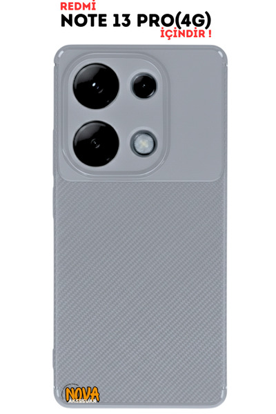 cepmoda حافظة هاتف Redmi "NOTE 13 PRO (4G)" من CARBONFOCUS - تصميم كربوني، غط...