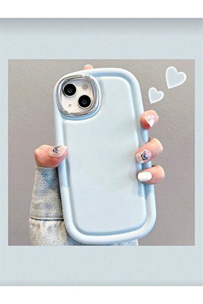 MİRAZ TASARIM iPhone 13/14 Blue Airbag Impact Protective Case