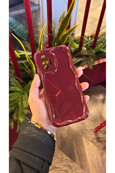 KILIF STORE Redmi Note 10/ 10S Bordo Wavy Phone Case