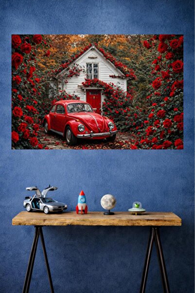LUXRN Classic Car Wall Painting Frameless Modern Office Living Room Decoratio...