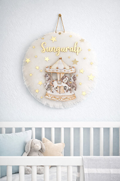 Güler Kaligrafi Kişiye Özel Pleksi Atlı Karınca Bebek Odası Kapı Süsü Pleksi ...