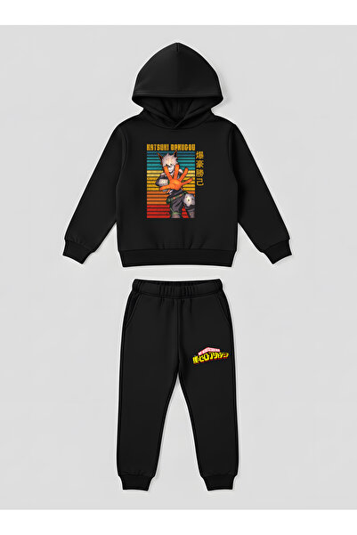 SVART WEAR My Hero Academia Katsuki Bakugou Set de hanorace pentru copii, imp...