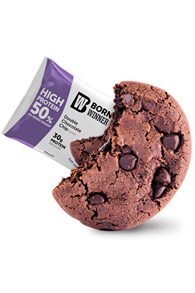 Born Winner Slim Whey Protein Bar Cookies – Double Chocolate 12X60G