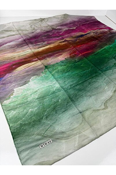 MİRAY وشاح نيفادا كبير الحجم من القطن العضوي - 120 × 120 - 06252 03