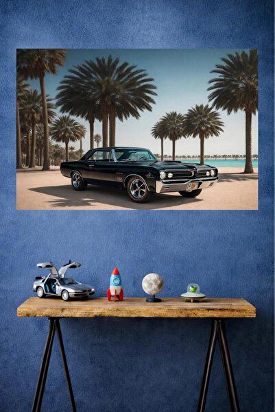 LUXRN Classic Car Wall Painting Frameless Modern Office Living Room Decoratio...