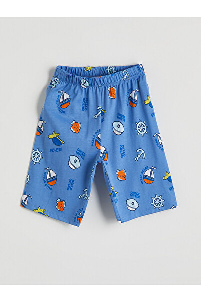 LC Waikiki Pantaloni scurți de pijama pentru băieți Özmarka, sezon nou, cu ta...