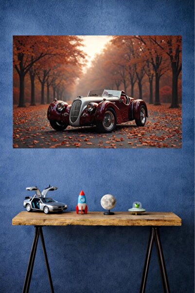 LUXRN Classic Car Wall Painting Frameless Modern Office Living Room Decoratio...