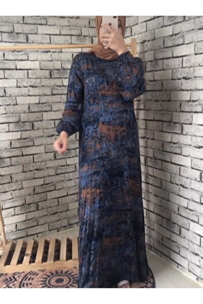MODELİSA FİTİL BATİK DESEN LÜX ELBİSE