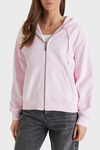 Calvin Klein Pamuklu Regular Fit Kapüşonlu Fermuarlı Sweat LV047B237GTN9 SWEA...