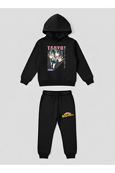 SVART WEAR My Hero Academia Tsuyu Asui Set de hanorace pentru copii, imprimat...