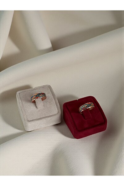 Erol Bakır El Yapımı Bakır Yüzük – Ayarlanabilir Etnik Desenli Bohem Kadın Yüzük