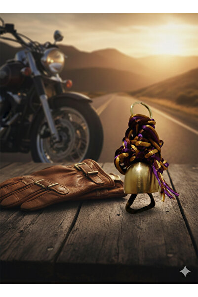 PİRAMİGO Brass Luck Bell Guardian Bell Motorcycle Accessory and Road Talisman