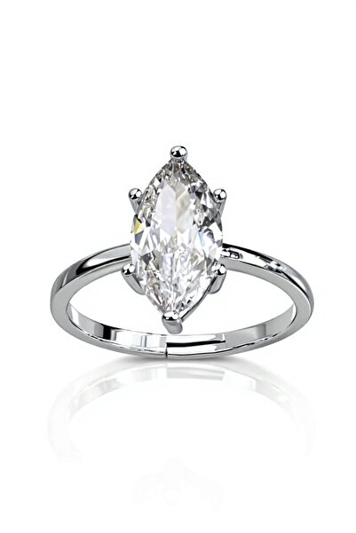 Sense of Atelier خاتم أوريل ماركيز بيور قابل للتعديل مرصع بالأحجار - مطلي بال...