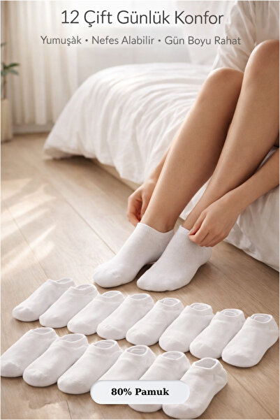 Clyss Women's Booties Socks 6 Pairs 80% Cotton Breathable Daily Flexible Sock...