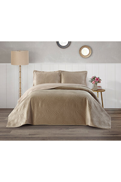 Valensi Home Munih Tek Kişilik Yatak Örtüsü - Taş