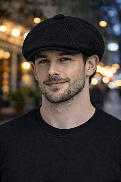 PaminBags Aksesuar قبعة سيسيلي مطاطية مطرزة بالخيوط طراز UN0087