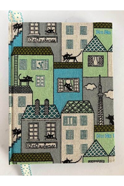 SimplyTexGoGlobal Blue Houses A5 Notebook, 80gsm Royal Blue Paper