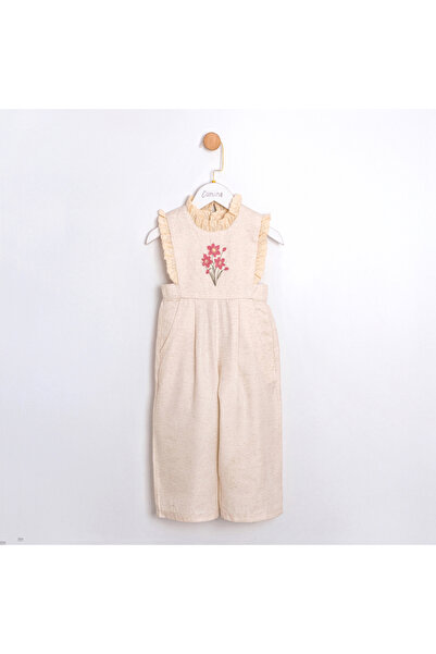 ministok Κοριτσίστικη φόρμα Λινό με λεπτομέρειες από κέντημα Tany