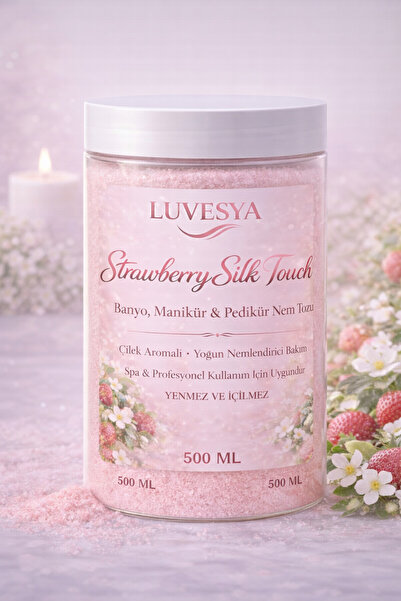luvesya Çilek Aromalı Nem Tozu 500 ML – Banyo Köpüren Bakım, Manikür Pedikür ...