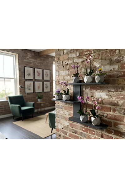 BİDOLAP MODERN DUVAR RAFI - DUVARA MONTE RAF - SALON ve ANTRE RAFI - ÇOK AMAÇ...