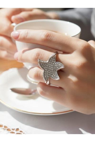 SOSYETEZGAHI Star Zircon Stone Steel