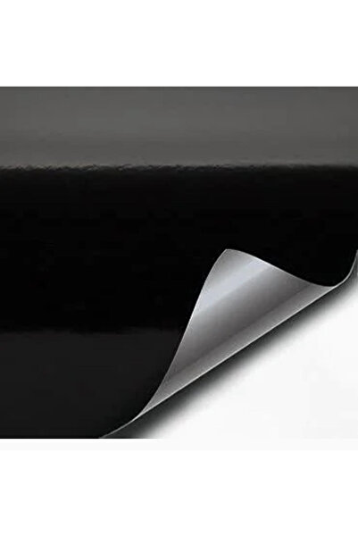 Generic لفة لفّ سيارات سوداء لامعة – 152 سم × 15 م، ذاتية اللصق، خالية من الف...