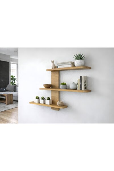 BİDOLAP MODERN DUVAR RAFI - DUVARA MONTE RAF - SALON ve ANTRE RAFI - ÇOK AMAÇ...