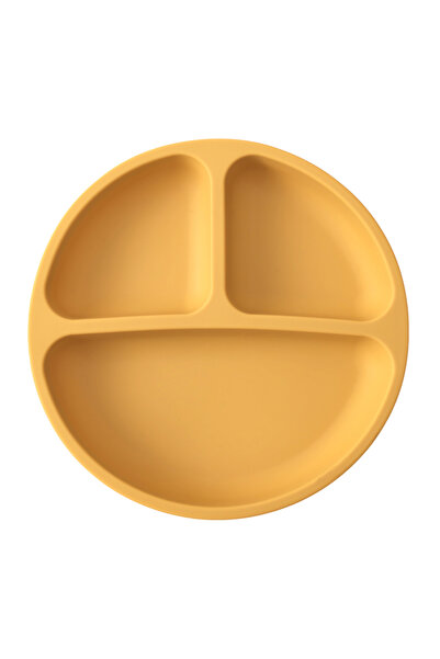 Choice3 17-mustard 1PCS Baby Sucker Silicone Dining Plate BPA Free Children D...