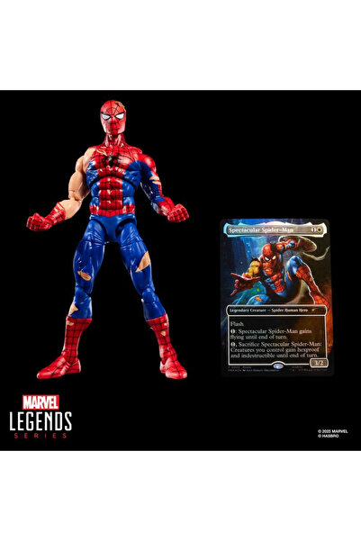Marvel Legends Spider-Man Serisi Magic: The Gathering Battle-Damaged Aksiyon ...