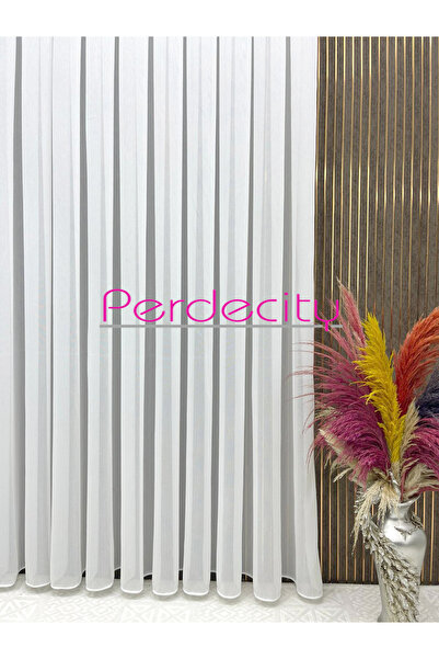 PERDECITY Bamboo Herringbone Pattern Tulle Curtain 1X2.5 Frequent Pleats No I...