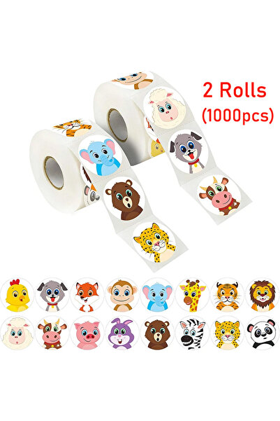 Choice5 لفتان، 1000 قطعة، 500/1000/2000 قطعة، ملصقات مكافآت كرتونية لحيوانات ...