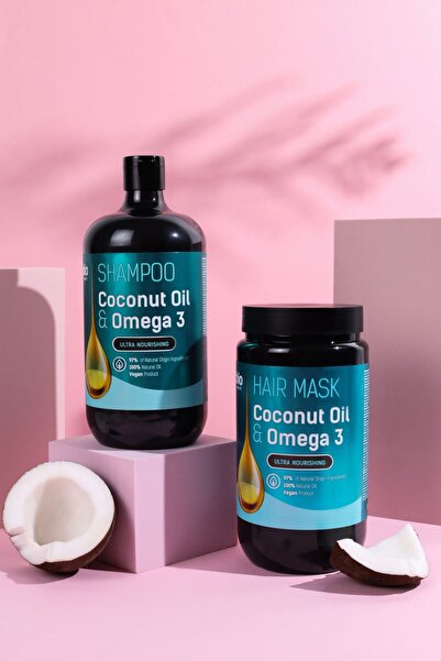 BIO Naturell Mască pentru păr "Coconut Oil & Omega 3"946nl