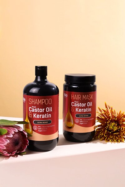 BIO Naturell Mască pentru păr "Castor Oil & Keratin"946ml
