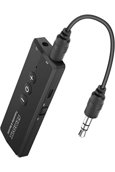 Generic جهاز إرسال بلوتوث 5.3 مطور 3 في 1، محول لاسلكي محمول قابل لإعادة الشح...