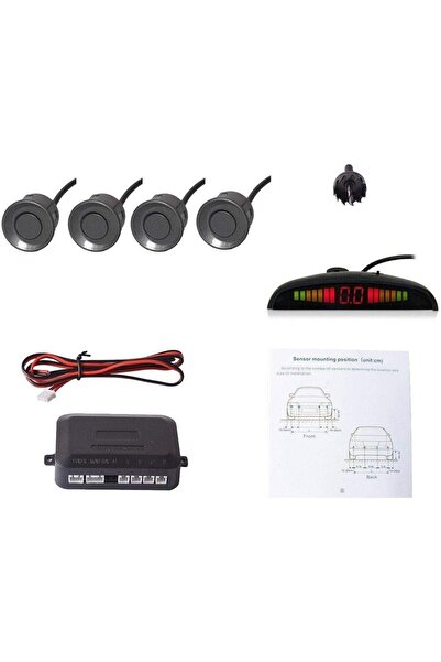 Generic نظام رادار الرجوع للخلف المرئي للسيارات من سلفار، مزود بأربعة حساسات ...