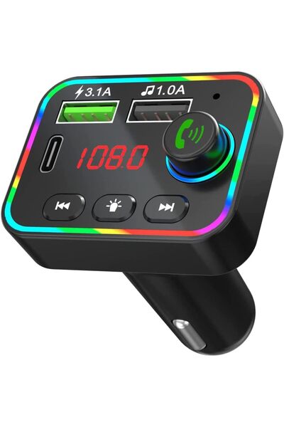 Generic Bluetooth FM Transmitter for Car, Bluetooth 5.0 Car Mp3 Player with L...