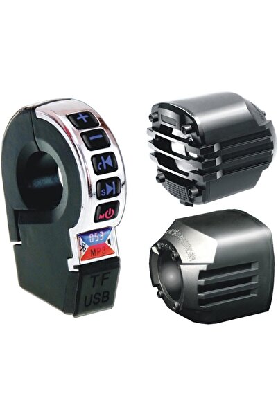 Generic مكبر صوت للدراجة النارية، نظام بوق لاسلكي مع شحن للهاتف، راديو مقاوم ...