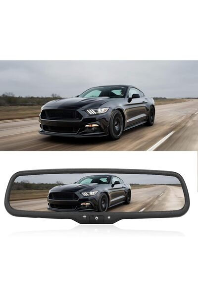 Generic Rear Auto Dimming Rear View Mirror 4.3inch 12V Car Vehicle Rearview M...