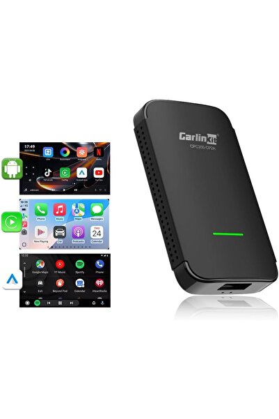 Generic محول كارلينكيت CP2A PRO اللاسلكي لنظامي أندرويد أوتو وكاربلاي، مزود ب...