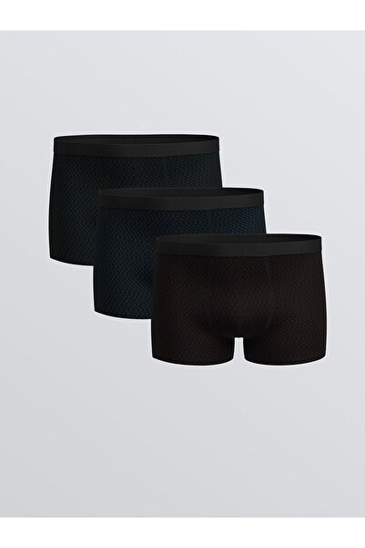 LC Waikiki Ozmarka New Season Standard Fit Cotton Flexible Men's Boxer 3-Pack