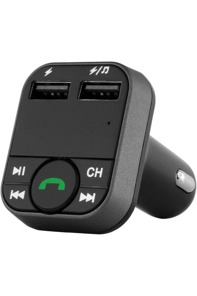 Generic جهاز إرسال FM لاسلكي بتقنية بلوتوث من واجان، أسود اللون