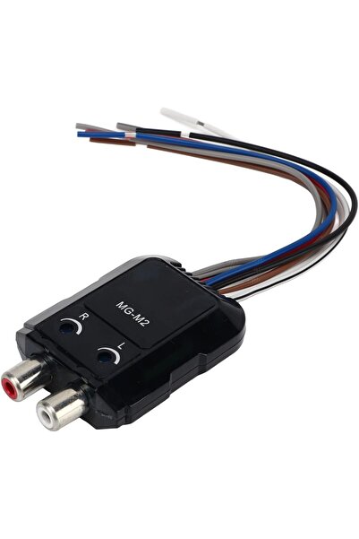 Generic محول خرج خطي، محول صوت ستيريو للسيارة من عالي إلى منخفض مع خرج قابل ل...