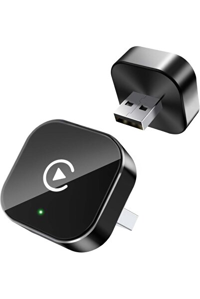 Generic محول كاربلاي لاسلكي لأجهزة آيفون، تصميم صغير بمنفذ USB للسيارات المزو...