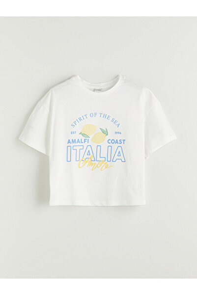 LC Waikiki Tricou pentru fete Özmarka, nou sezon, cu decolteu tip crewneck și...