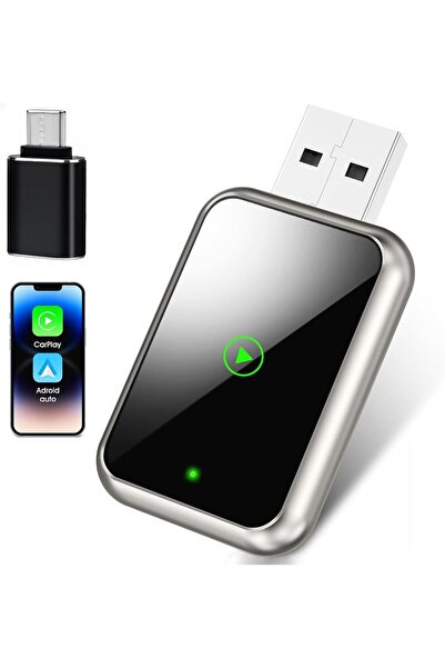 Generic Wireless Carplay Adapter & Android Auto Wireless Adapter, 2 in 1 Plug...