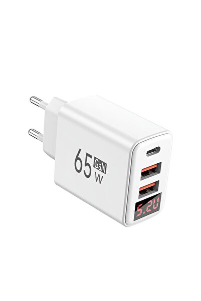 Choice EU Plug White 65W USB Type C Charger Quick Charge EU/US Plug Wall Char...